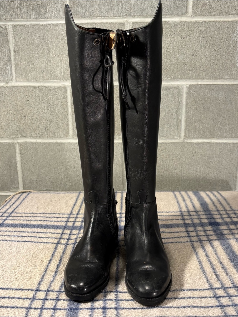 Mountain Horse dressage equestrian boots.
